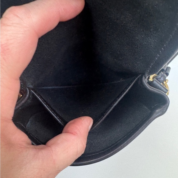 Coach Vintage Mini Watson Crossbody Black Leather Brass Turnlock - Picture 5 of 9